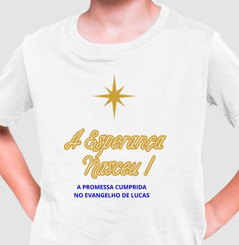 Camiseta de Natal A Esperança do Natal