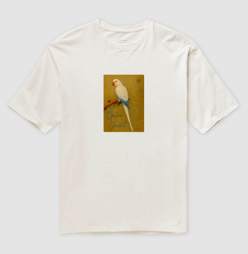 Camiseta Oversized - Ringneck Opalino Cleartail