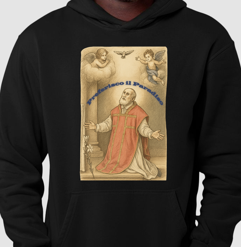 Hoodie Moletom Preferisco il Paradiso
