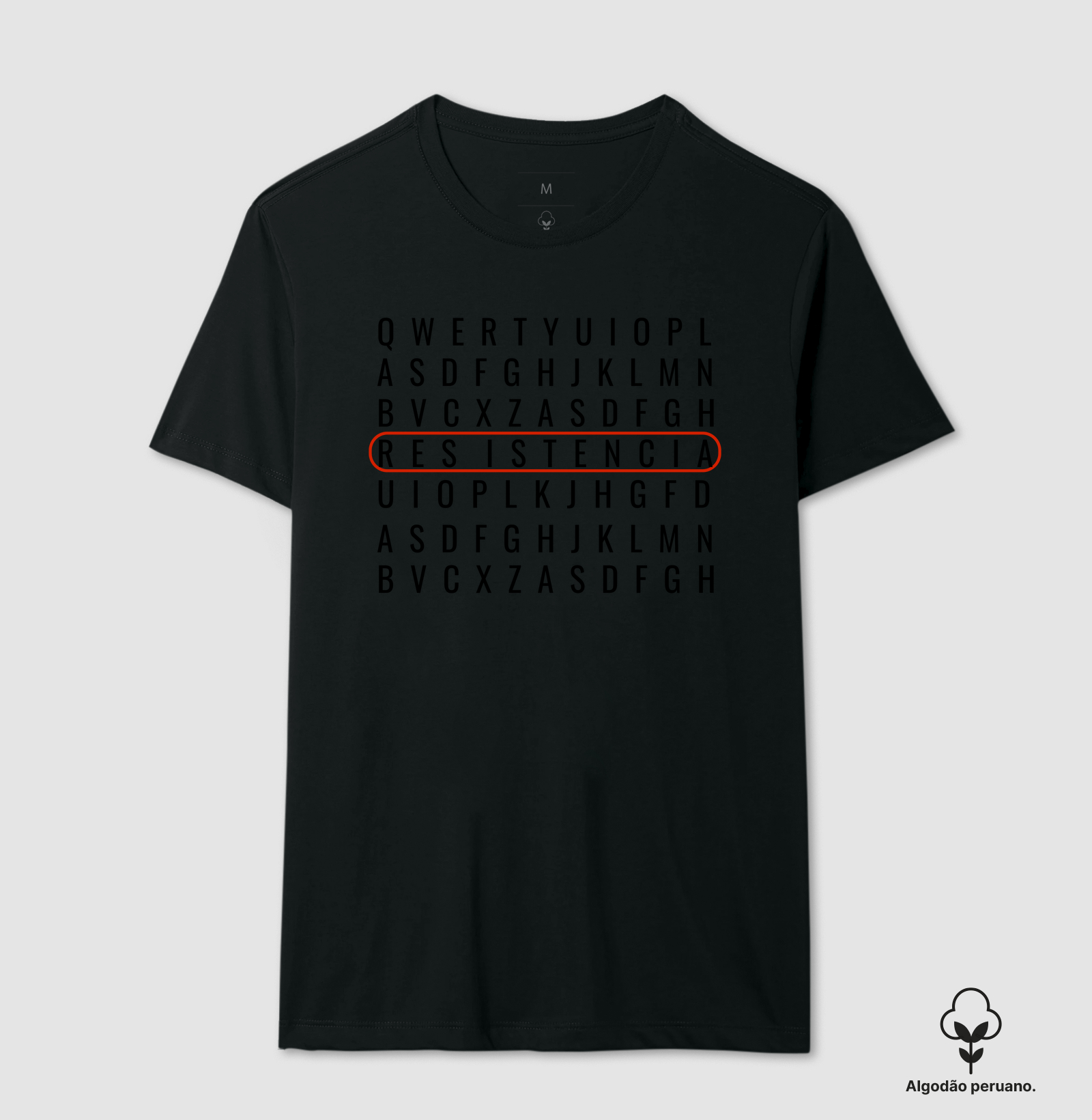 Camiseta Caça Palavras - Resistência
