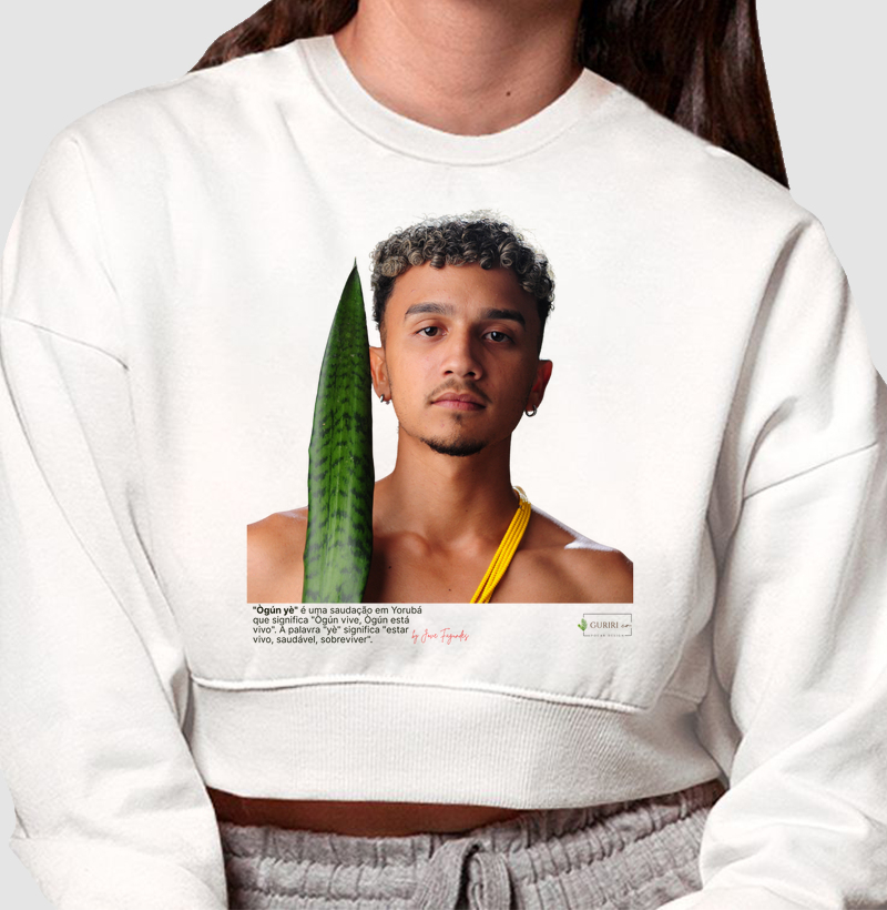 Cropped Moletom - COLAB - Ogum - Frente - by Jove Fagundes