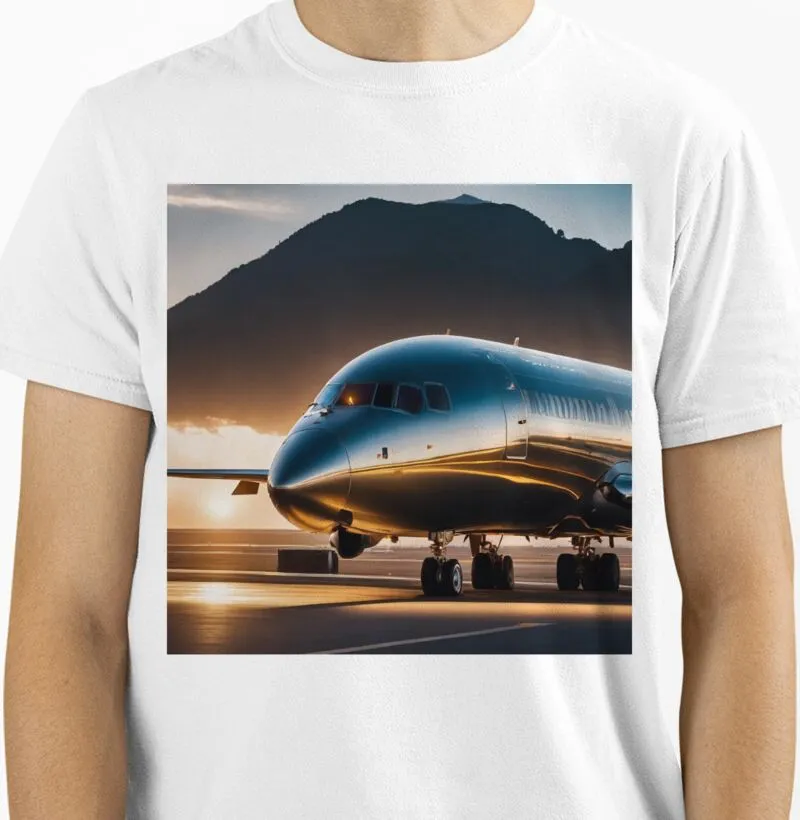 Camiseta avião aeroporto