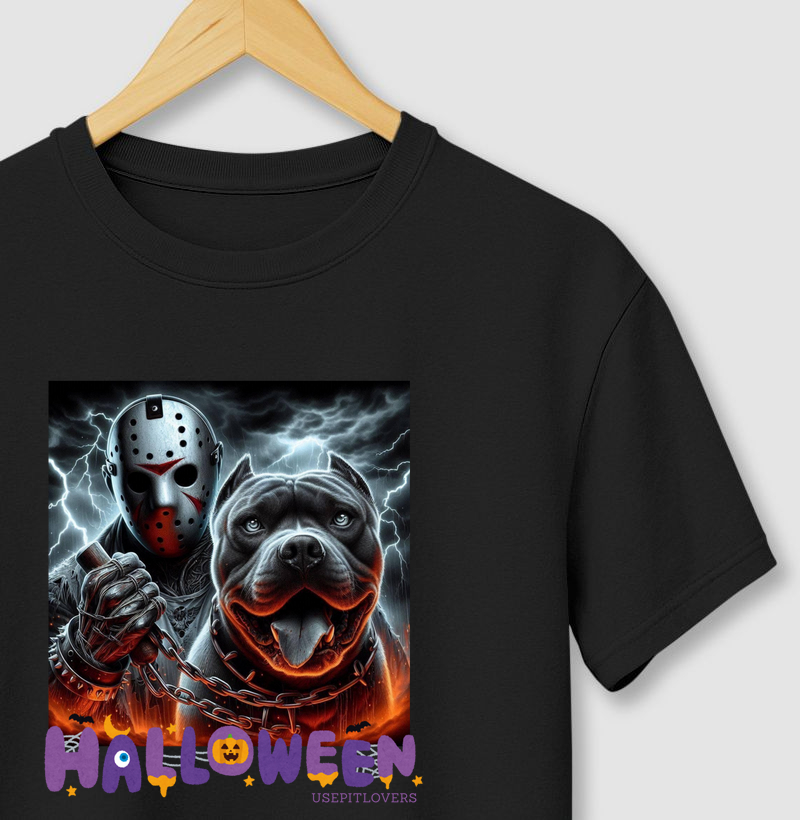 JASON COM PIT BULL HALLOWEN
