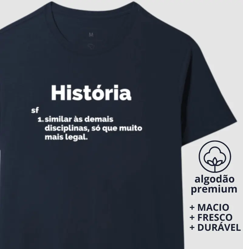 Camiseta Verbete História