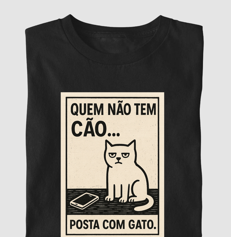 sem cão posta o gato mesmo