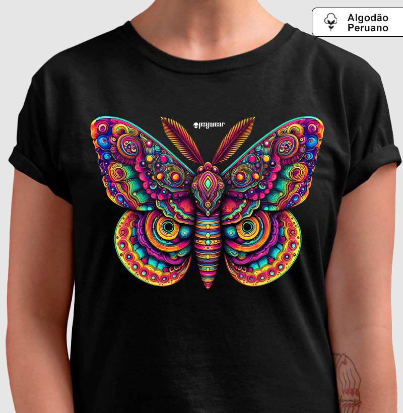 Mariposa Psicodélica (Algodão Peruano)
