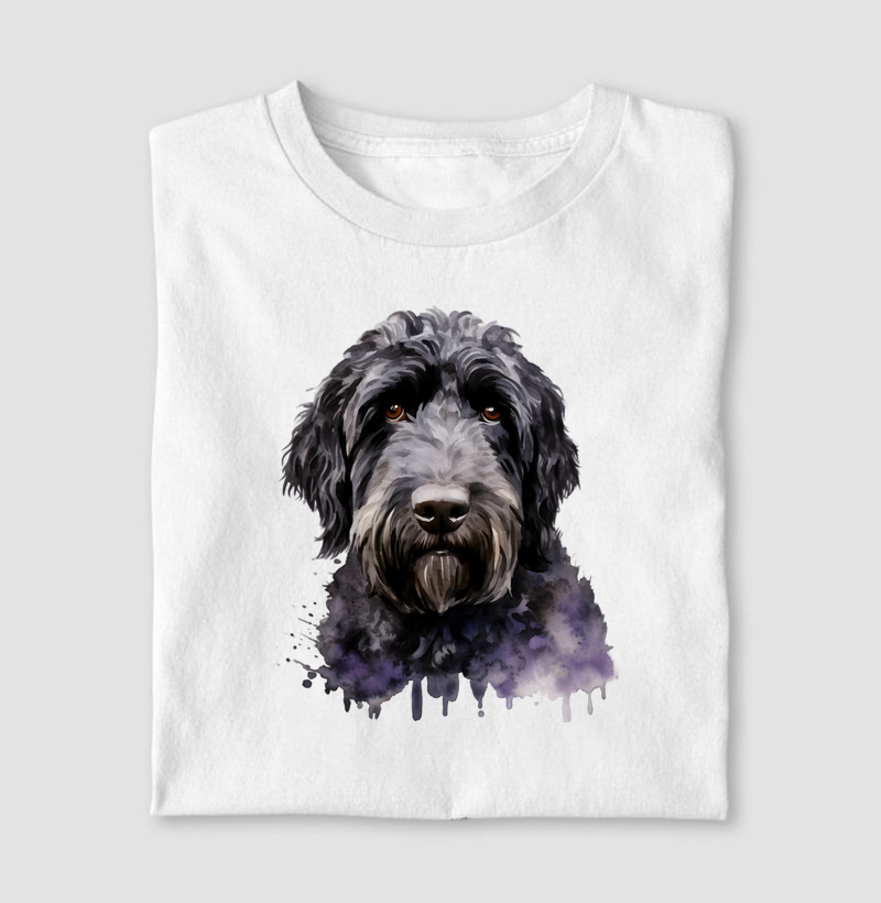 Black Russian Terrier aquarela