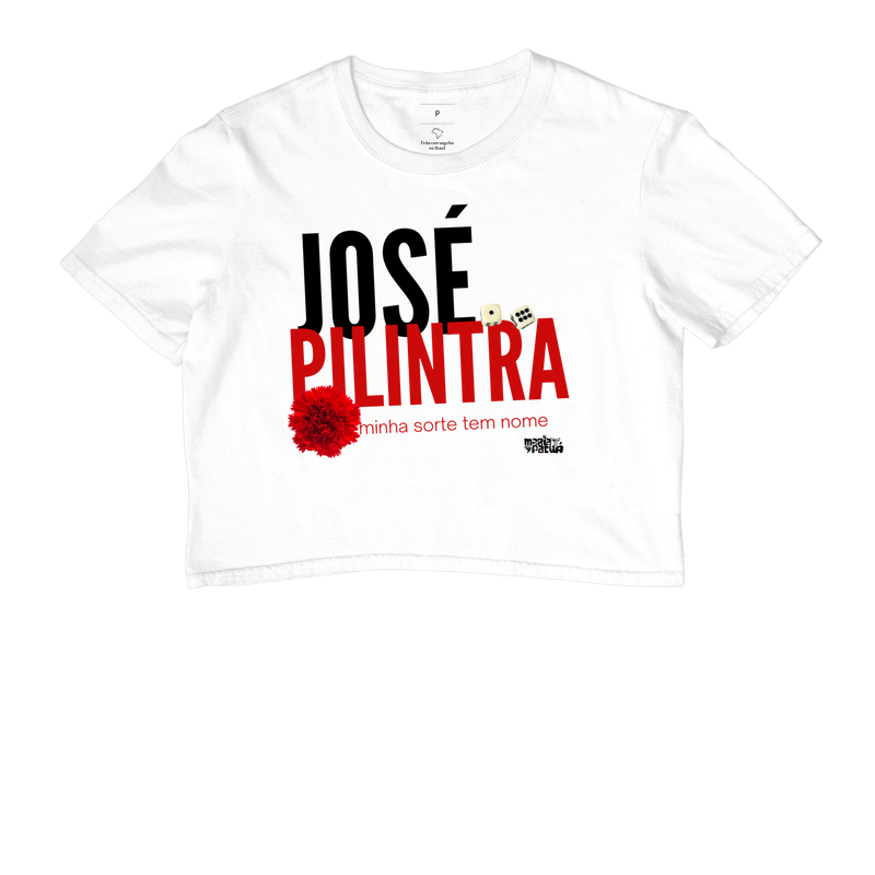 Cropped Zé Pilintra minha sorte tem nome Colors Maria Patuá