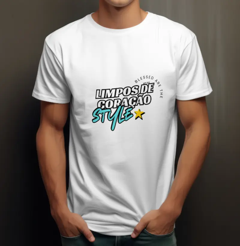 CAMISETA LIMPOS DE CORAÇÃO STYLE