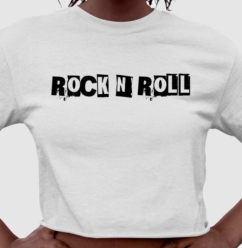 Rock N Roll Vintage: Cropped - O Espírito do Rock em Cada Detalhe