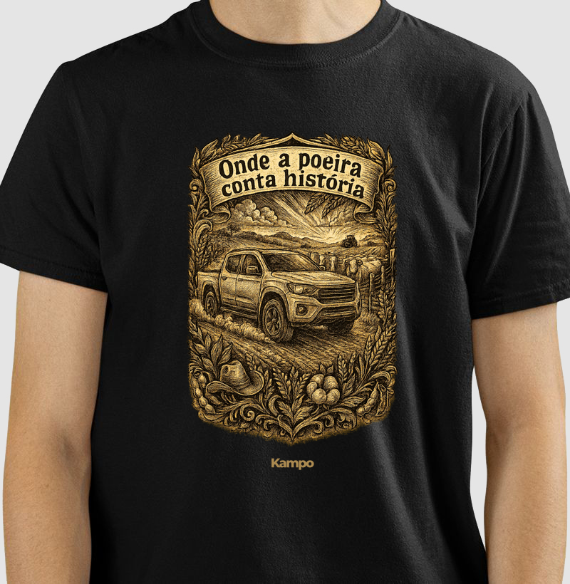 Onde a poeira conta história.