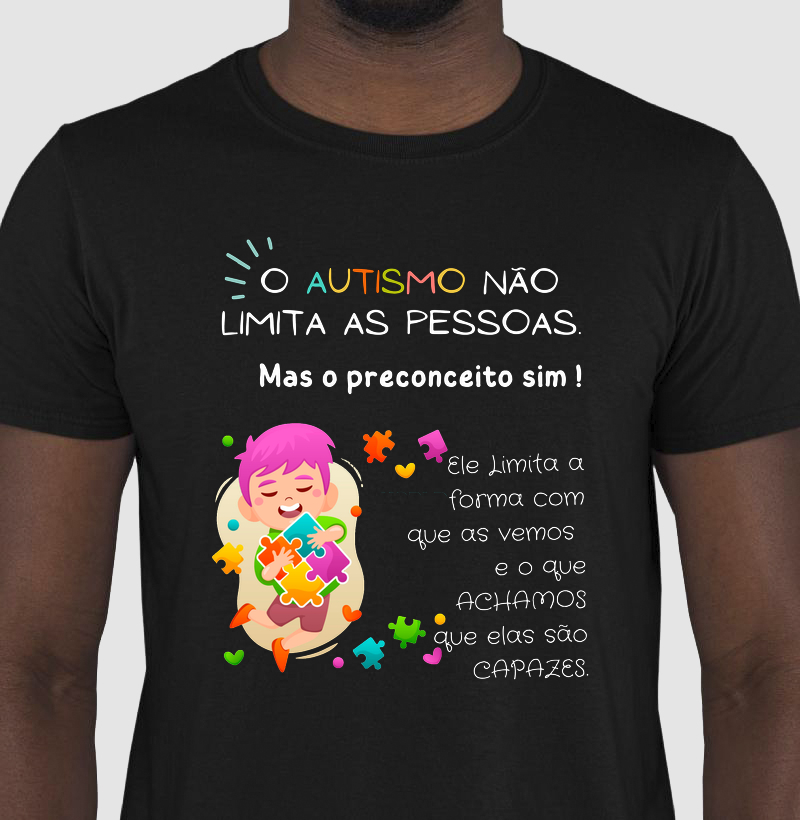 Camiseta-O autismo não limita