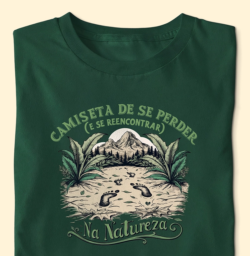 Camiseta de se perder na natureza