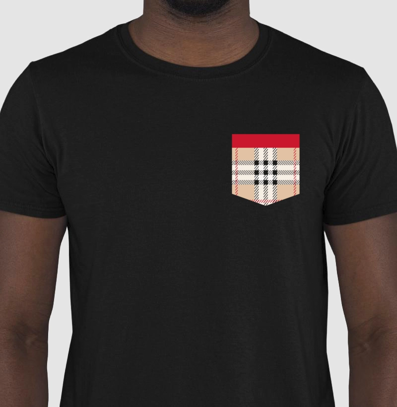 Camiseta Xadrez Bolso