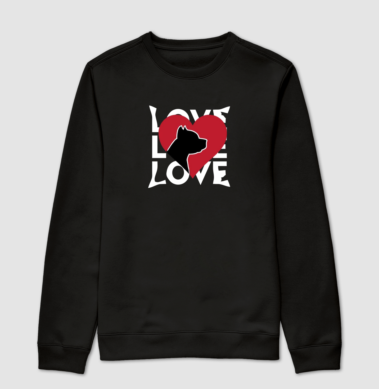 Love coração Pit bull