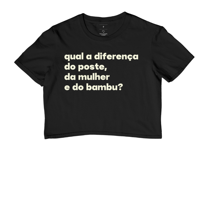 Poste, Mulher e Bambu.