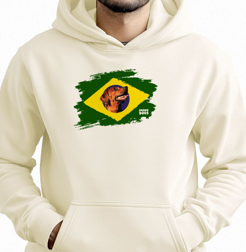 Bandeira Brasil e caramelo