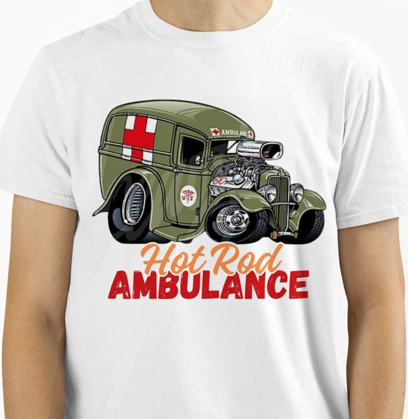 Camiseta -  Ambulancia Hot Rod