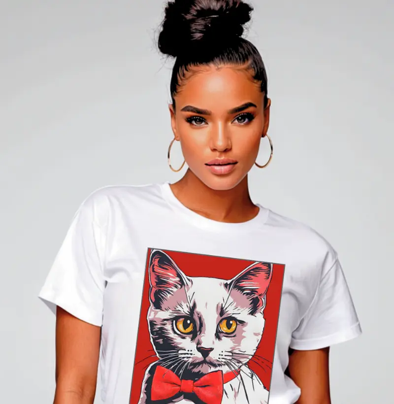 Camiseta Reserva Ink - Gato Galanteador de Gravata Borboleta