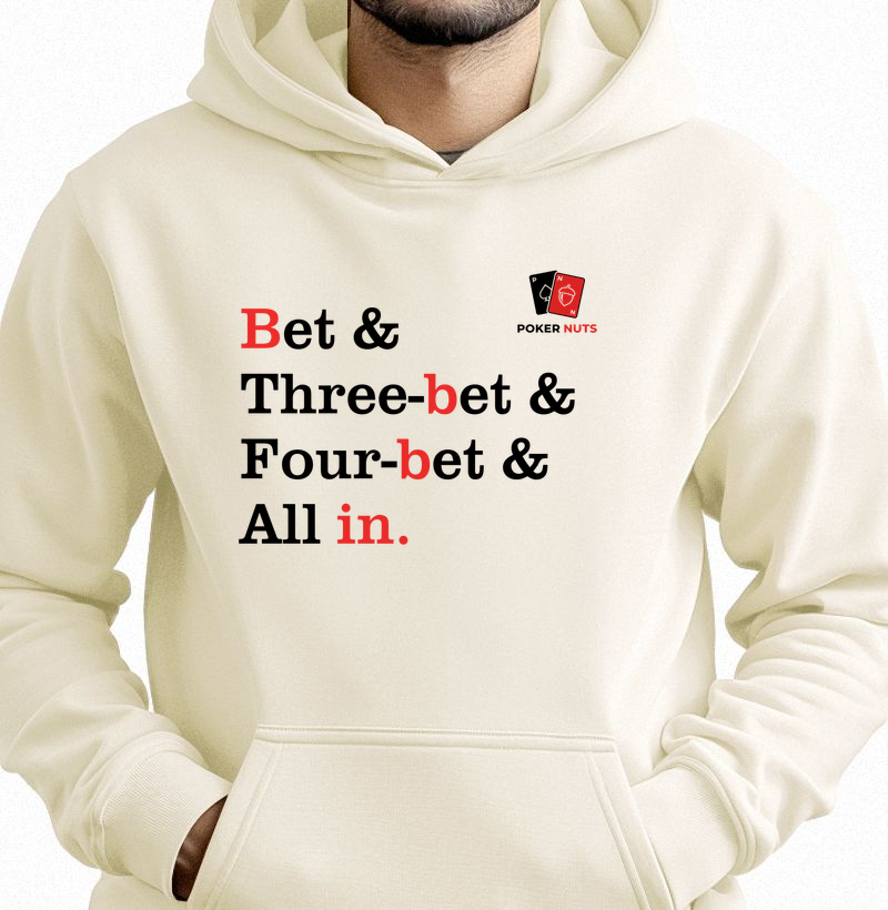 Moletom Capuz Bet & Three-bet & Four-bet & All in