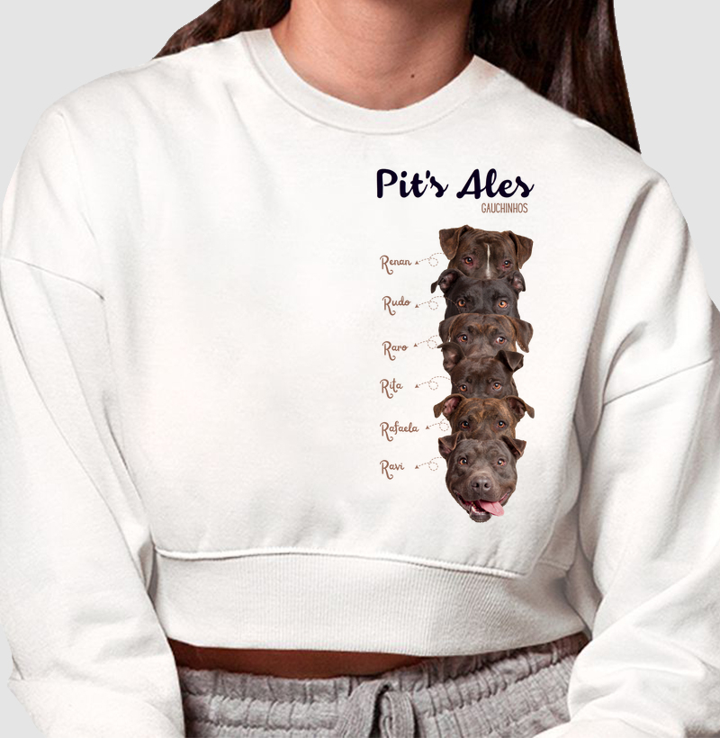 Moletom Cropped Gauchinhos