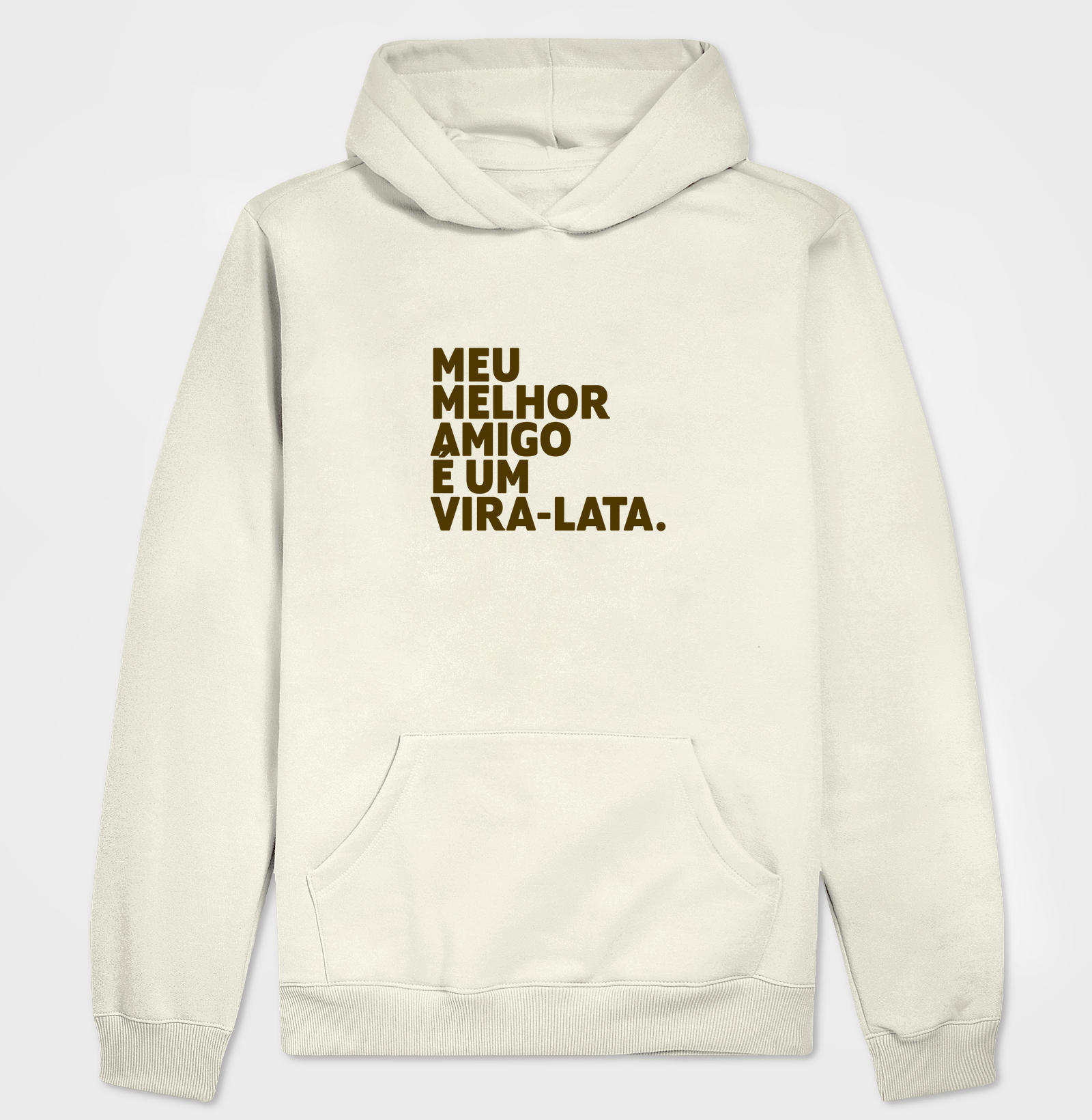 MOLETOM CAPUZ E BOLSO MELHOR AMIGO VIRA-LATA 