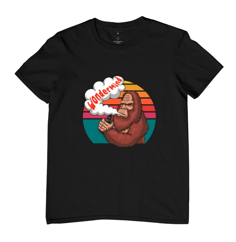 T-shirt Monkey Vaping