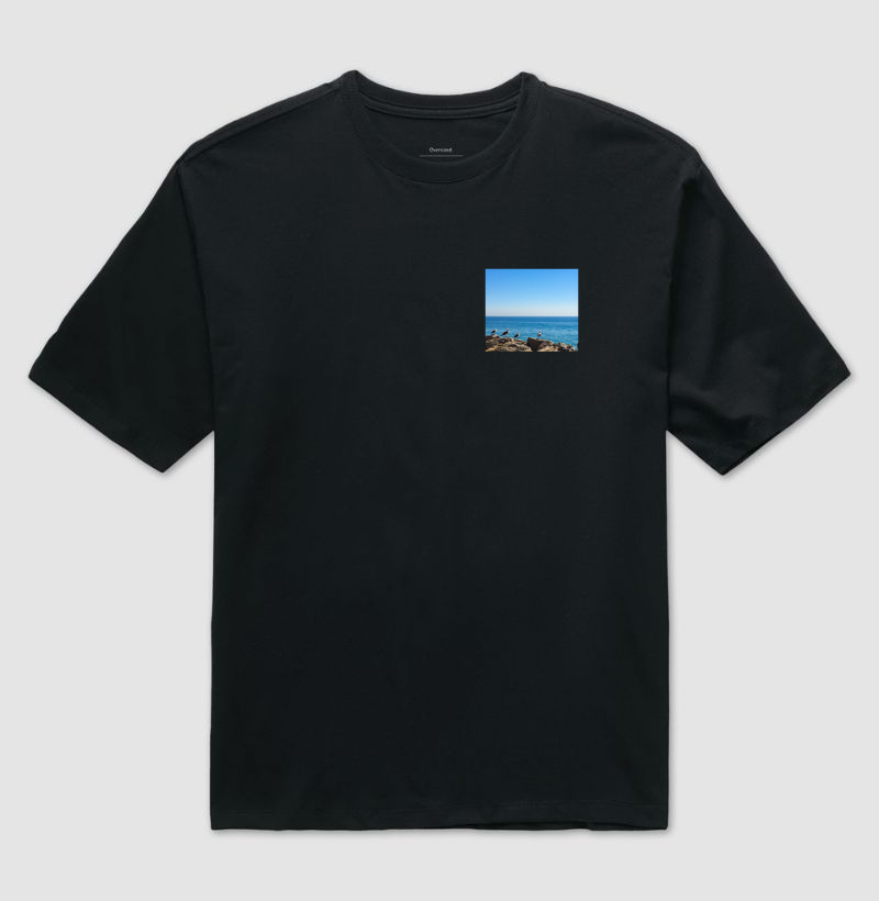 Camiseta Gaivotas Bolso