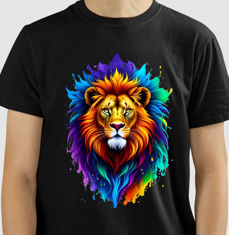 Camiseta Leão colors