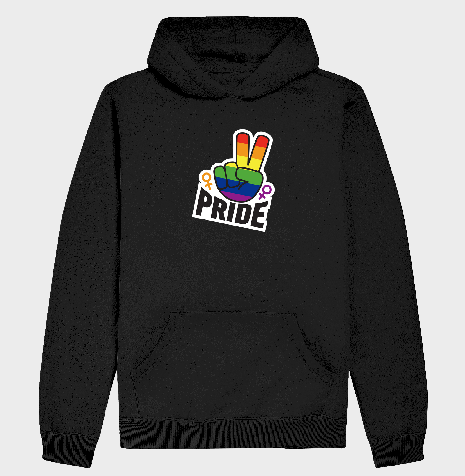 Hoodie Pride ✌️ Mão da Vitória 🌈