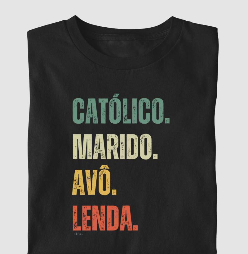 Católico. Marido. Avô. Lenda.