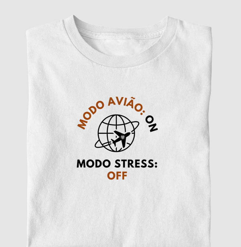 Modo avião on, modo stress off