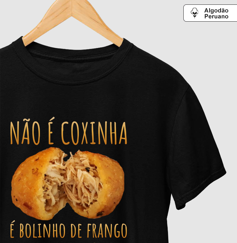 Não é coxinha, é bolinho de frango