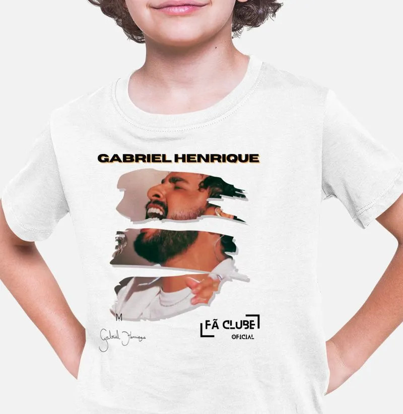 Gabriel Henrique - Camiseta Infantil - Beautiful Collection - Fã Clube Oficial