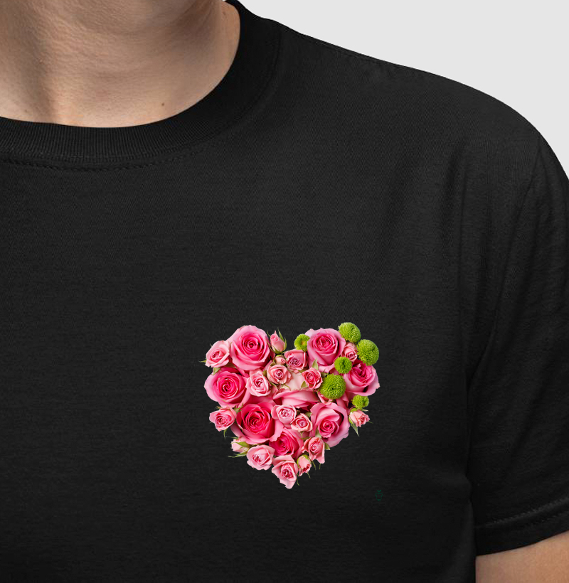 Coração de rosas