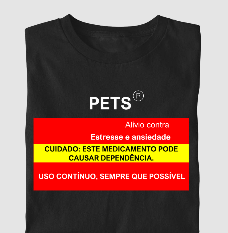 Camiseta pets remédio