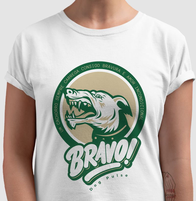 Camiseta Dog Pulse - Bravo Green