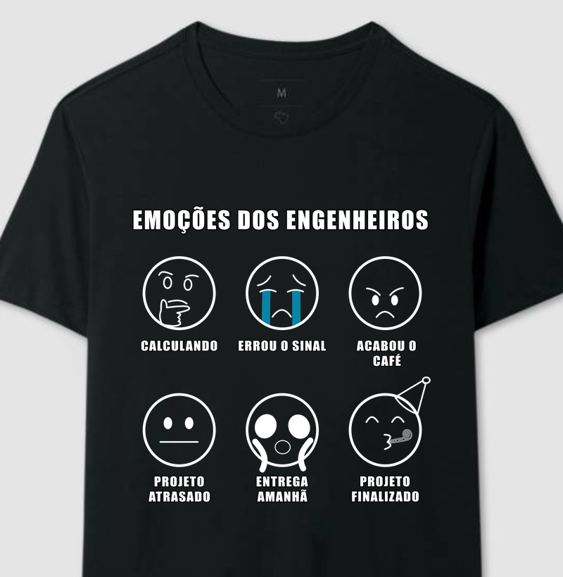 Camiseta Emoções dos Engenheiros