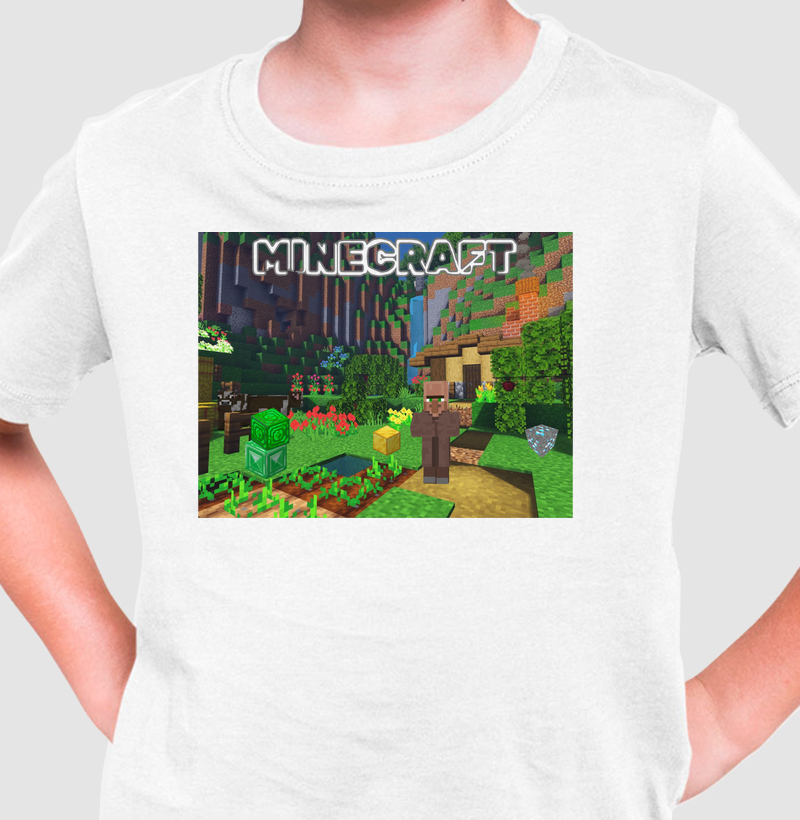 Camiseta Infantil Minecraft