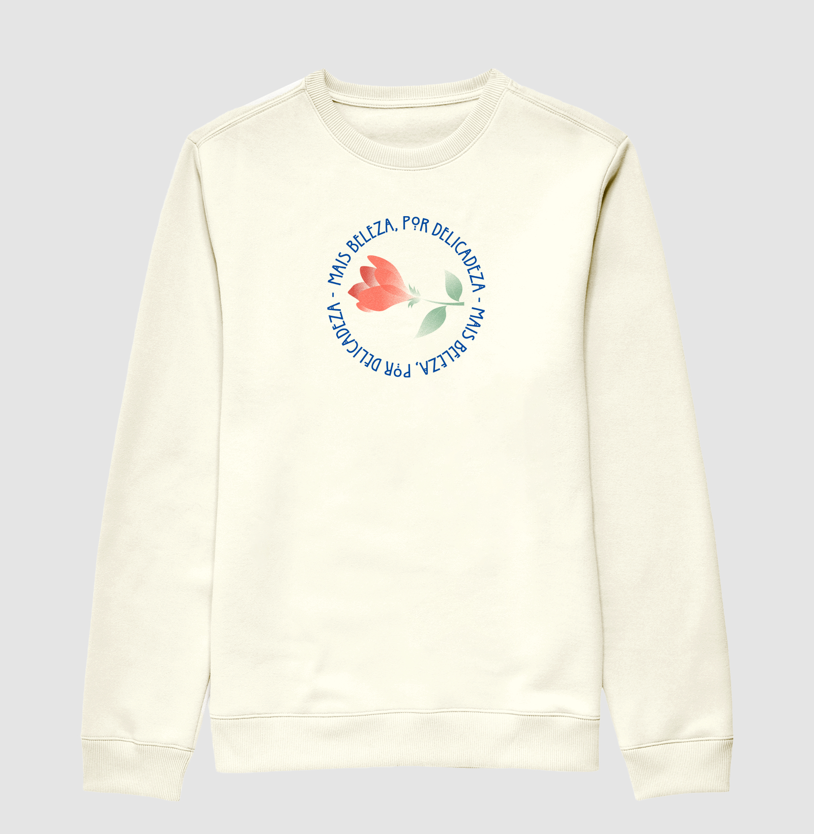 Estampa Rosa Mais Beleza Off White Masc.