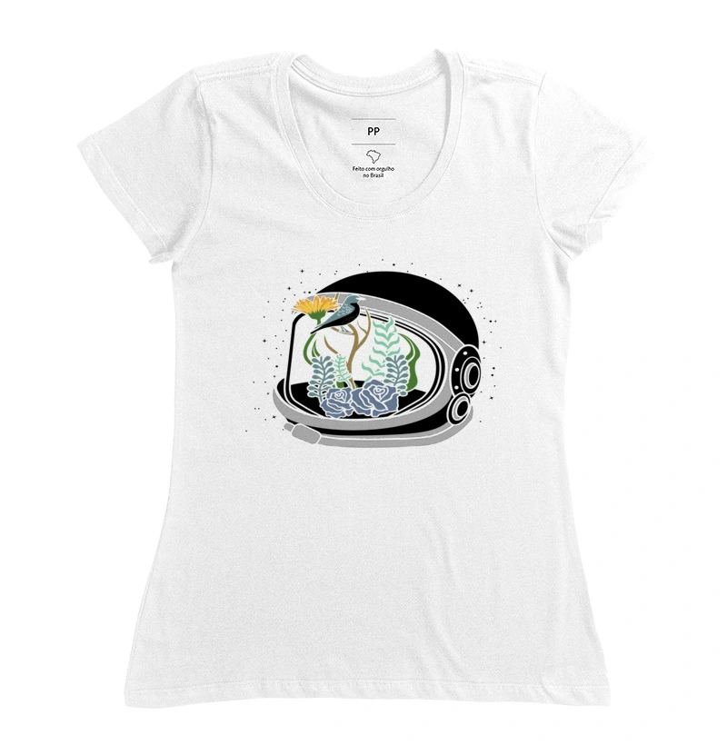 Capacete de Astronauta & Pássaro