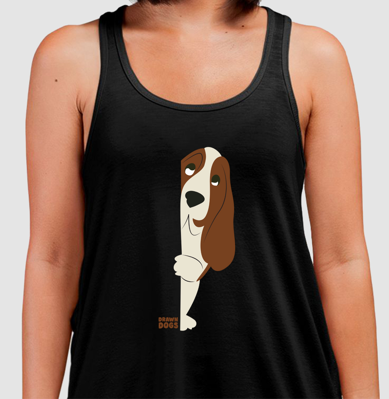 Basset hound escondido