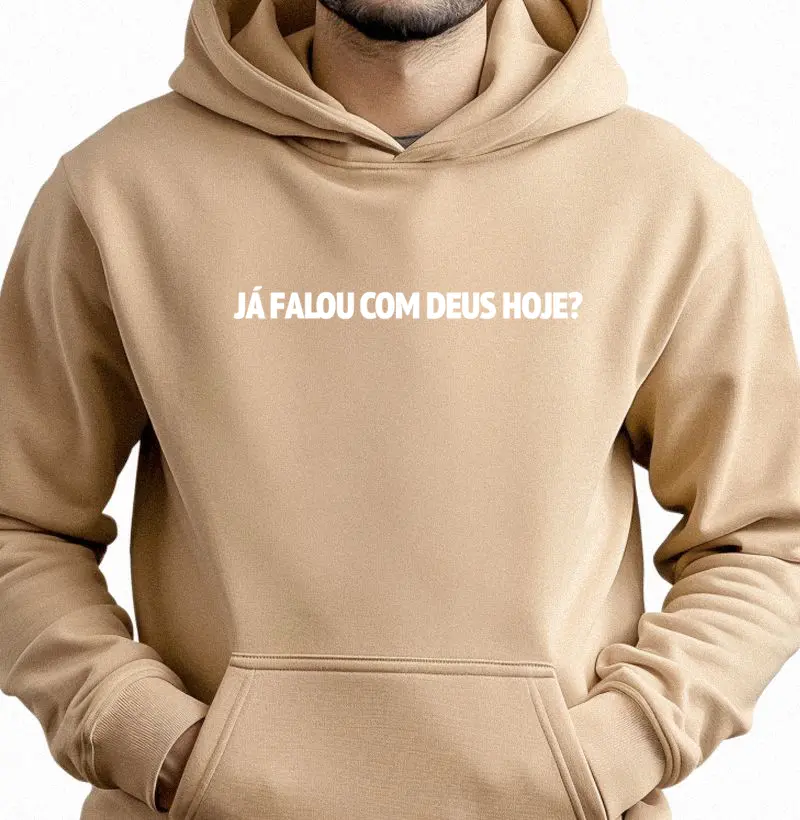 MOLETOM HOODIE JÁ FALOU COM DEUS
