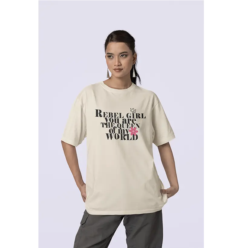 Camiseta Estampada Rebel Girl