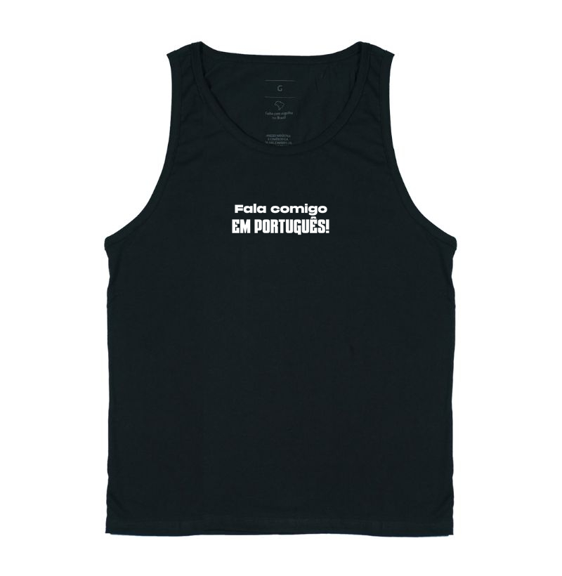 Camiseta Fala comigo em Português!