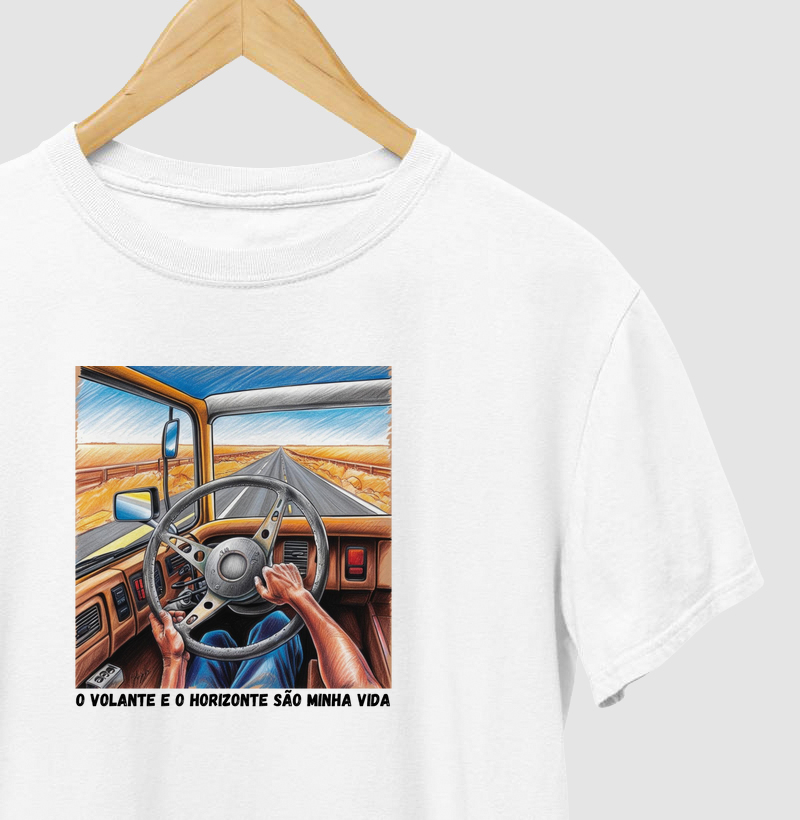 O volante e o horizonte são minha vida