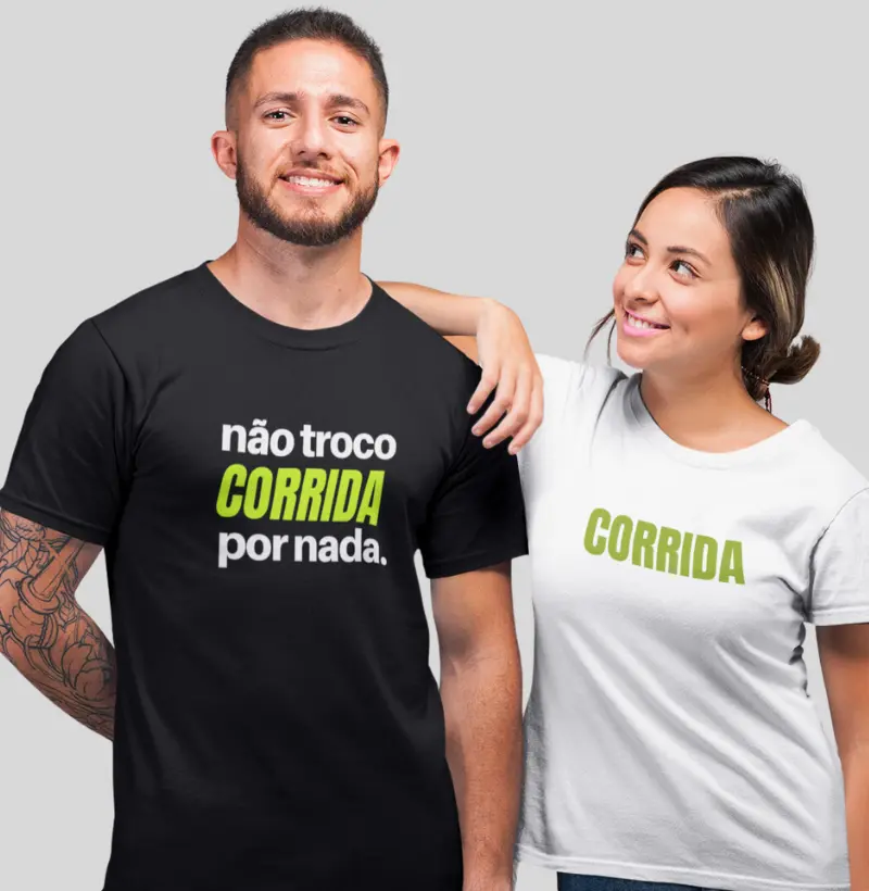 Camiseta Não troco corrida