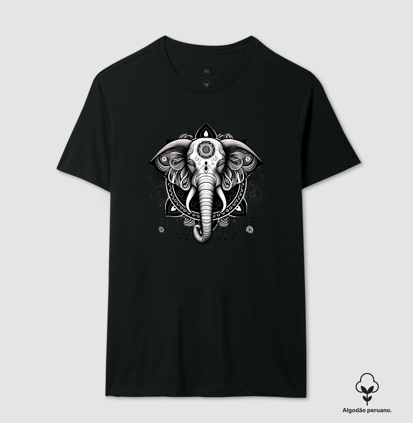 Elefante Preto e Branco