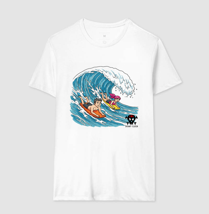 Camiseta basica drop hard surfista rabiado