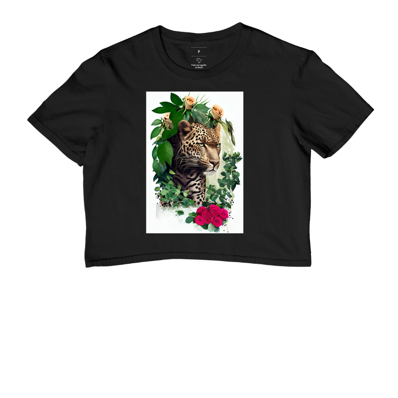 Leopardo na floresta